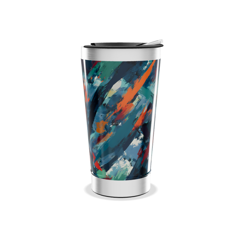 Copo Térmico - Estampa Abstrata Colorida