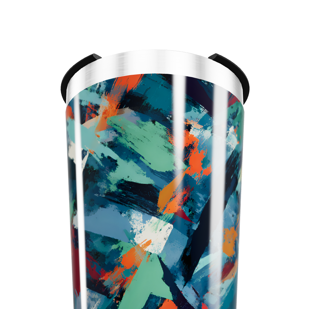 Copo Térmico - Estampa Abstrata Colorida