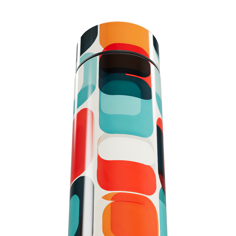 Garrafa Térmica Touch Estampada Colorida 500ml