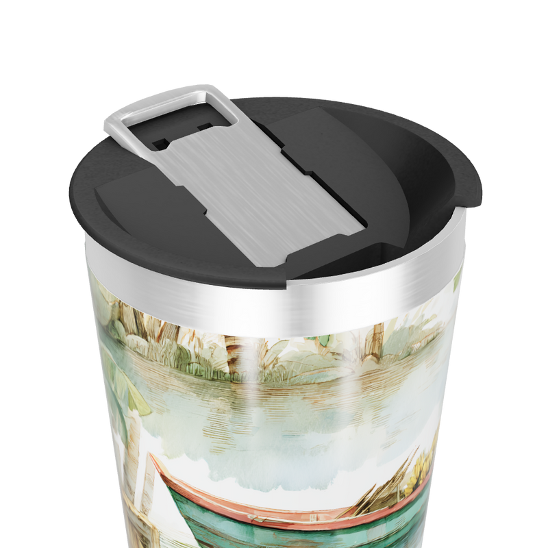 Copo Térmico - Estampa Tropical Colorida