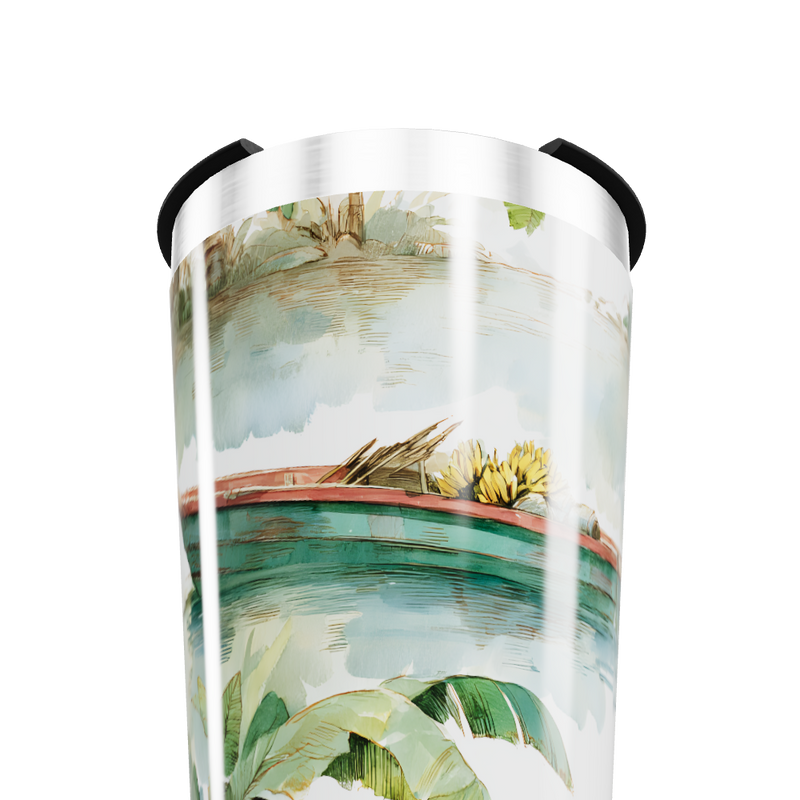 Copo Térmico - Estampa Tropical Colorida