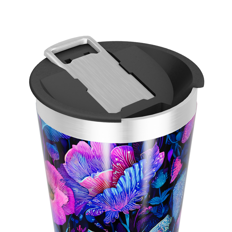 Copo Térmico - Estampa Floral Neon