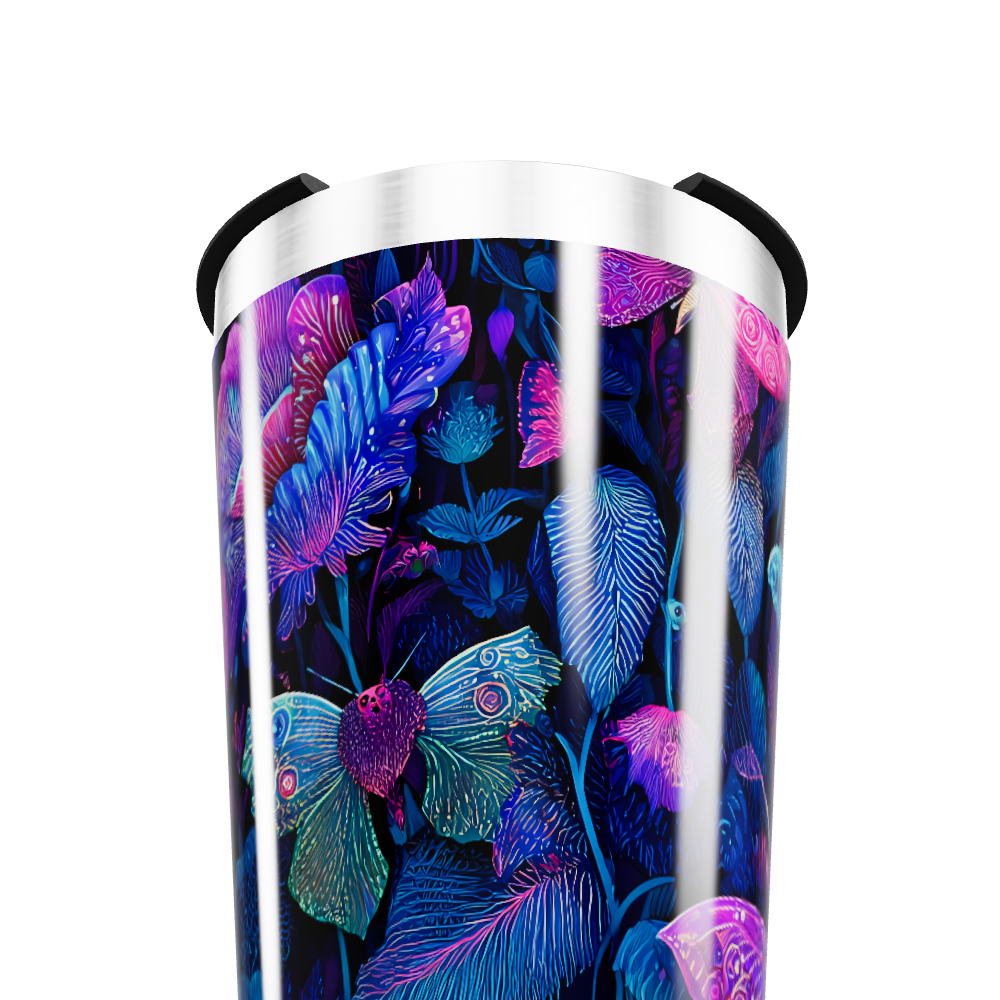 Copo Térmico - Estampa Floral Neon