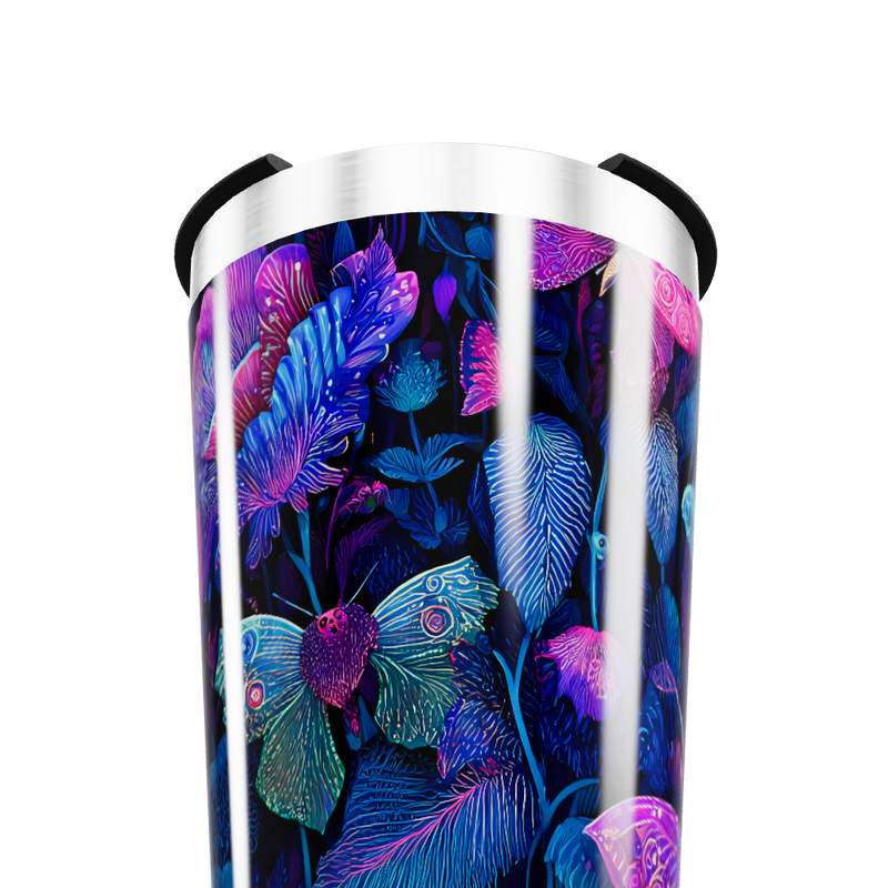 Copo Térmico - Estampa Floral Neon