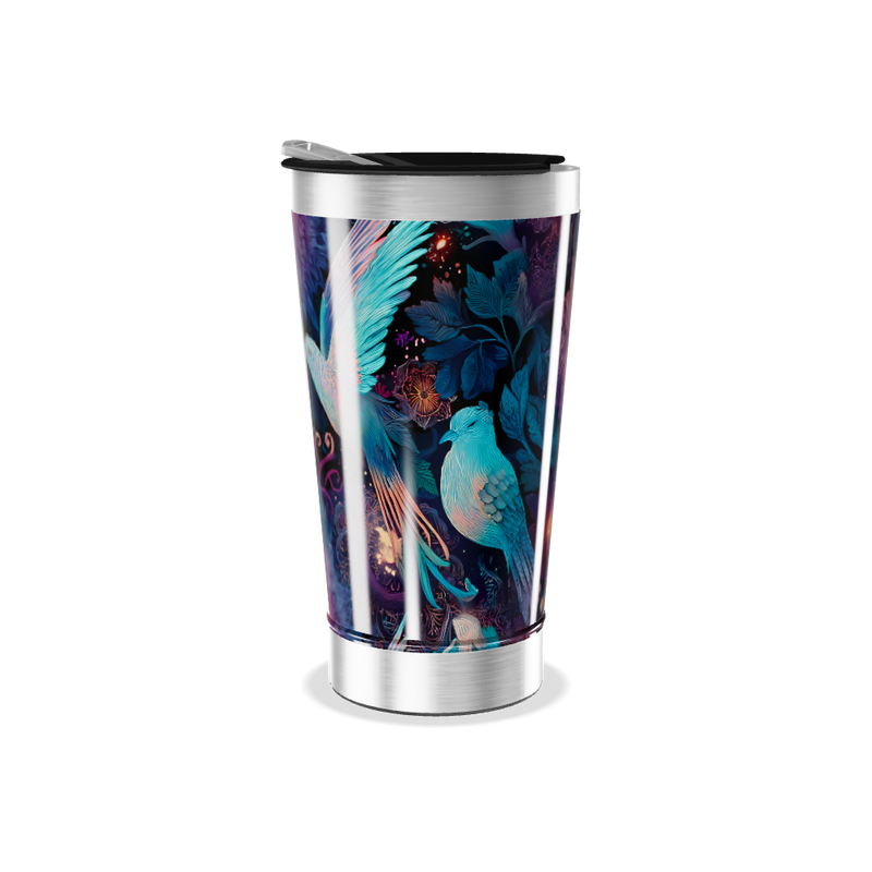 Copo Térmico - Floral Colorido Aço Inox