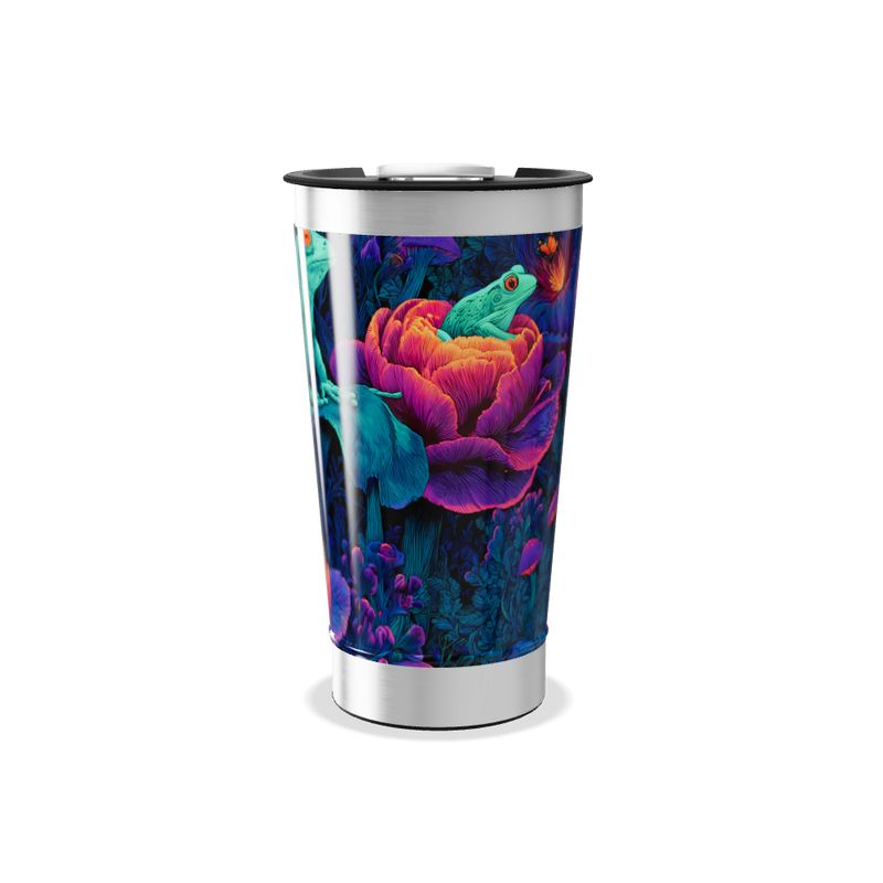 Copo Térmico - Floral Neon Aço Inox
