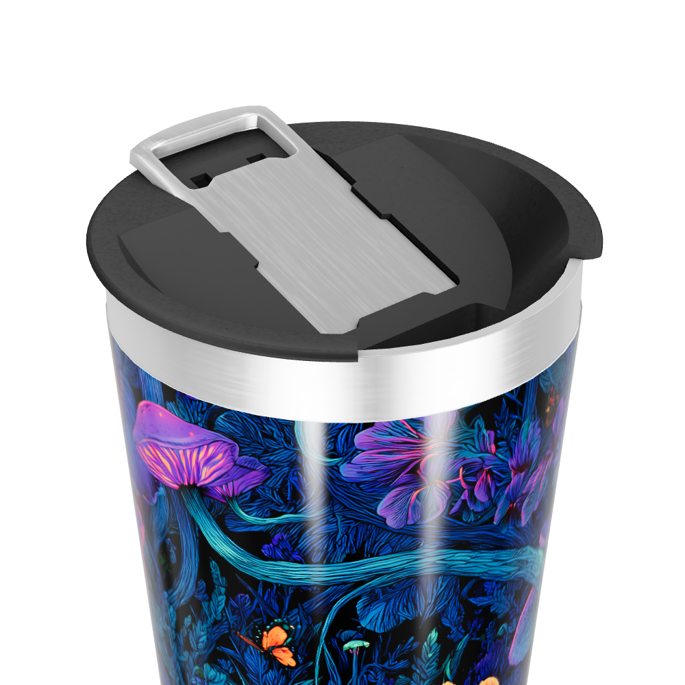 Copo Térmico - Floral Neon Aço Inox