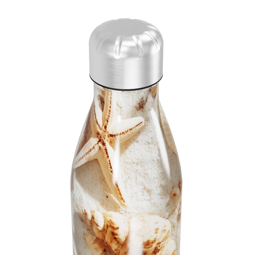 Garrafa Inox - Estampa Conchas Oceano