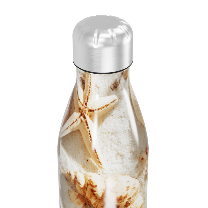 Garrafa Inox - Estampa Conchas Oceano