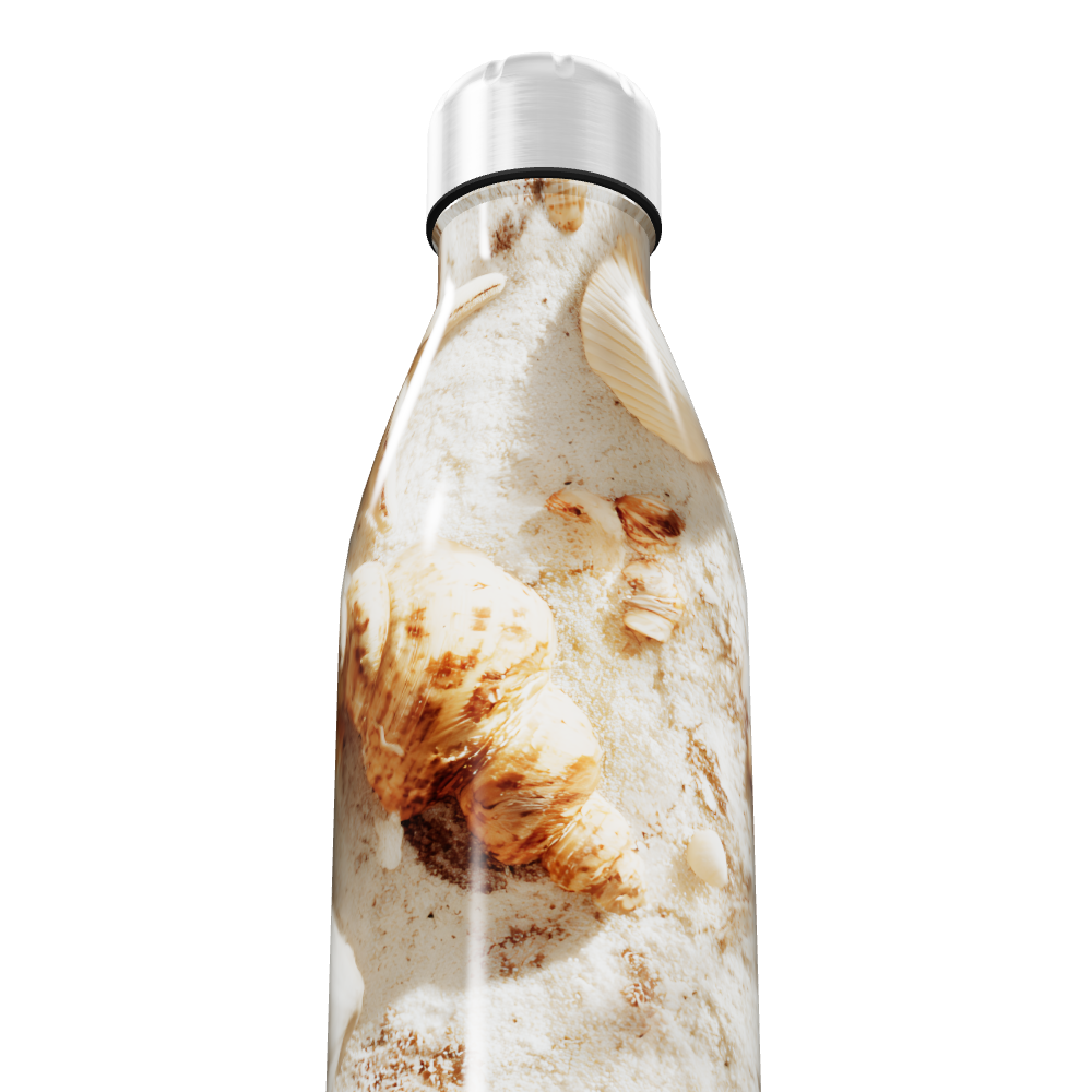 Garrafa Inox - Estampa Conchas Oceano