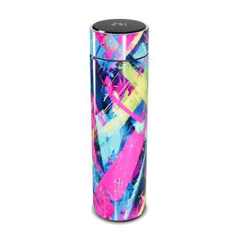 Garrafa Térmica Touch - Estampa Colorida Abstrata