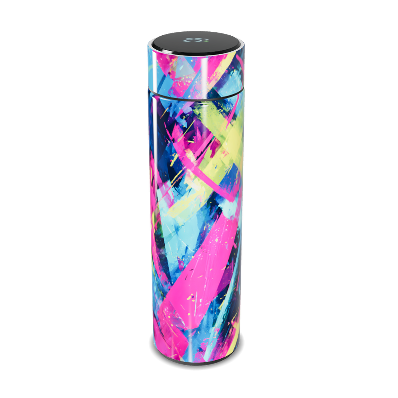 Garrafa Térmica Touch - Estampa Colorida Abstrata