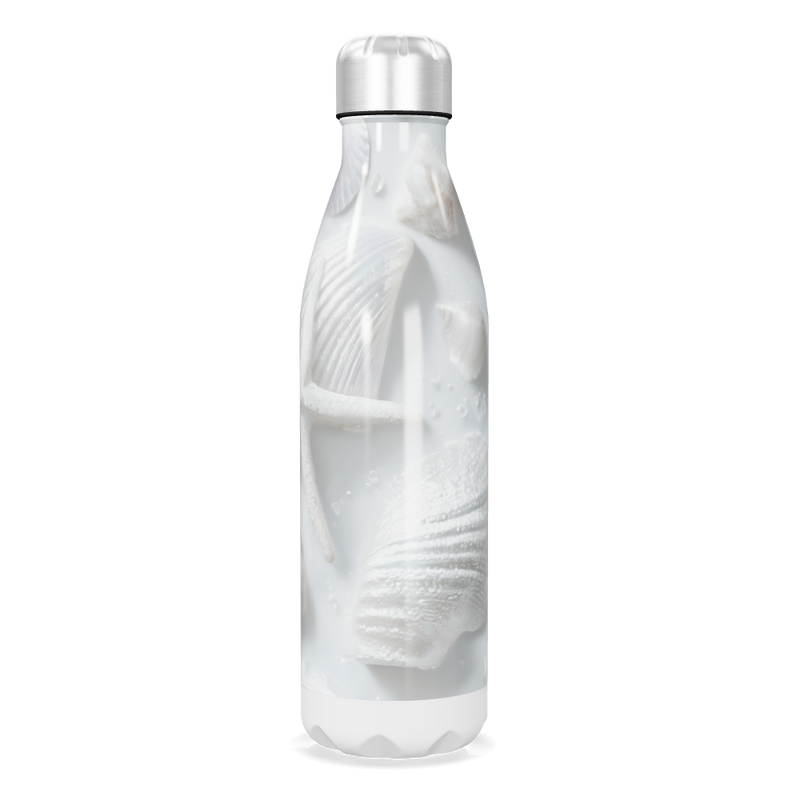 Garrafa Inox - Conchas Brancas