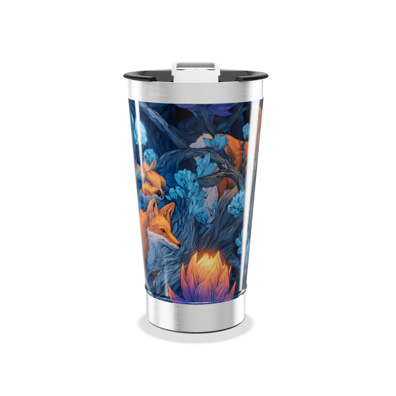 Copo Térmico - Estampa Raposa Azul
