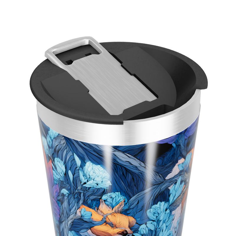 Copo Térmico - Estampa Raposa Azul