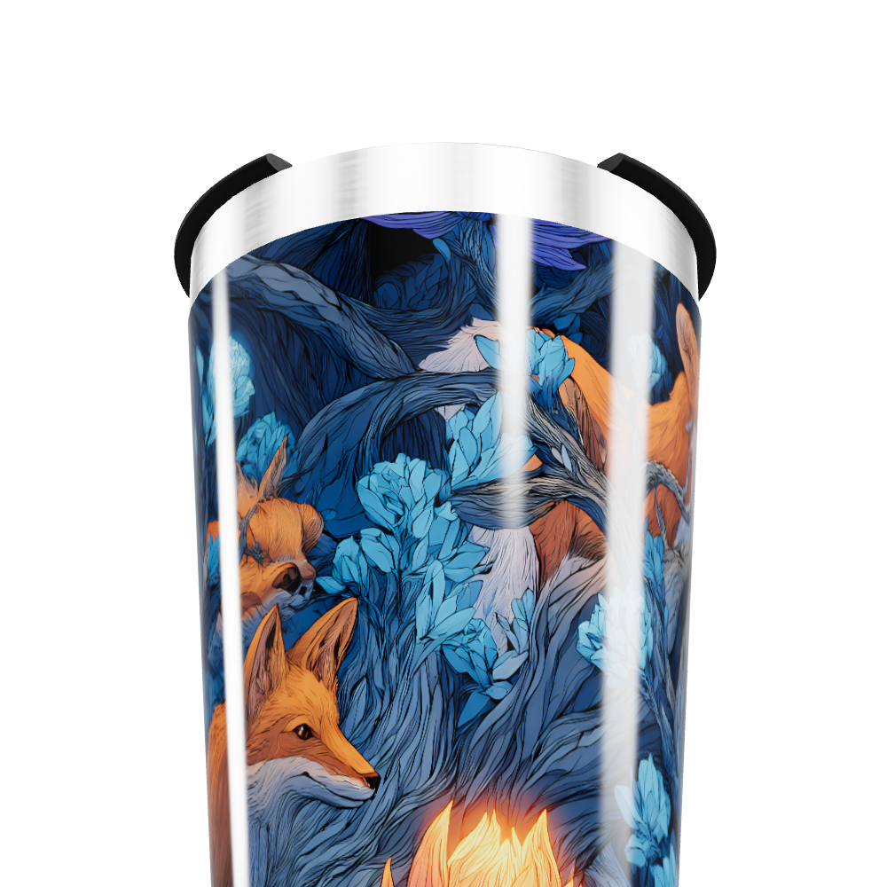 Copo Térmico - Estampa Raposa Azul