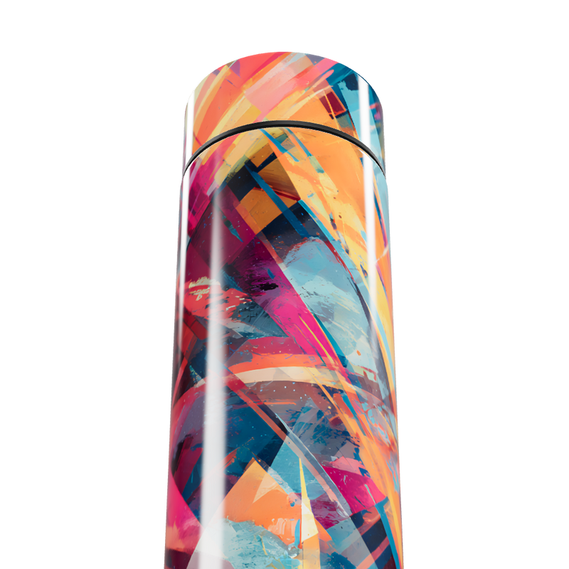 Garrafa Térmica Touch - Colorida Abstrata Inox