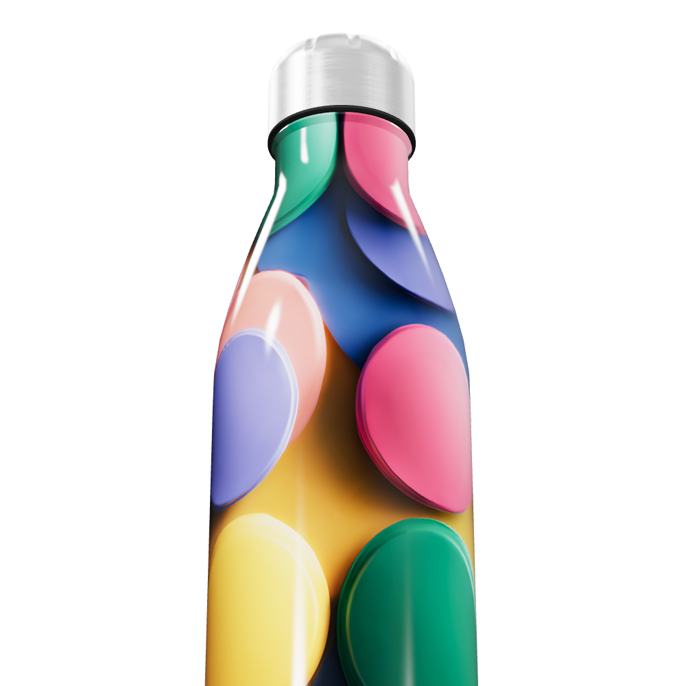 Garrafa Inox - Estampa Colorida