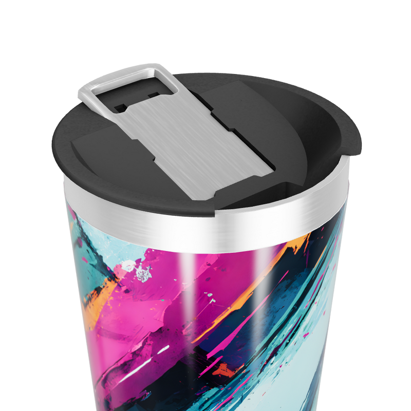 Copo Térmico - Estampa Abstrata Colorida