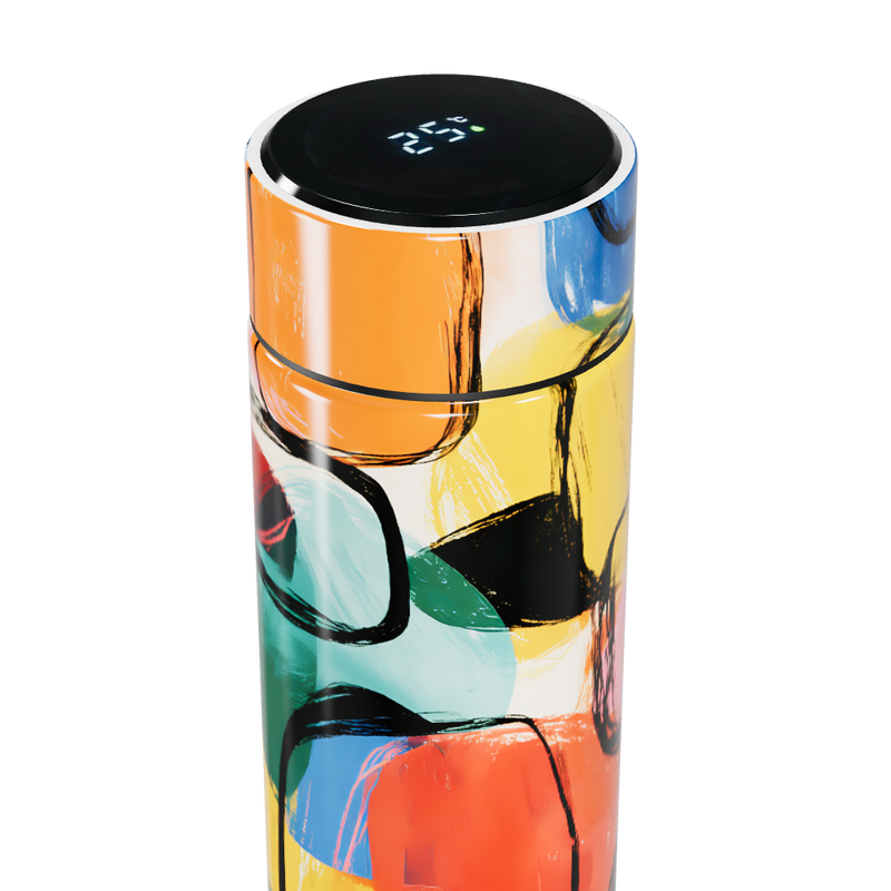 Garrafa Térmica Touch - Estampa Colorida