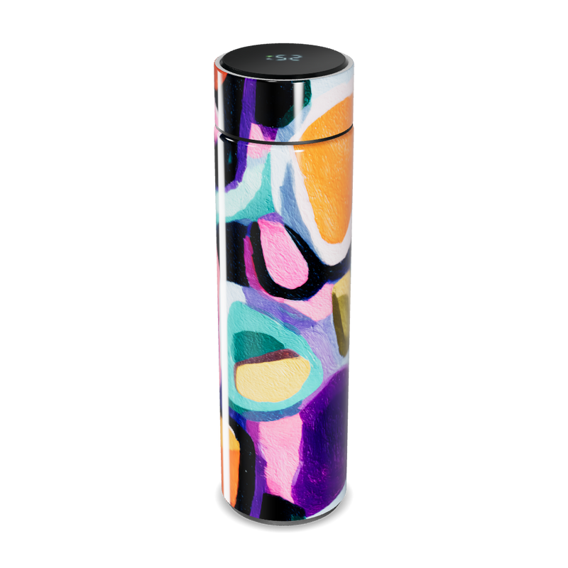 Garrafa Térmica Touch Estampada Colorida