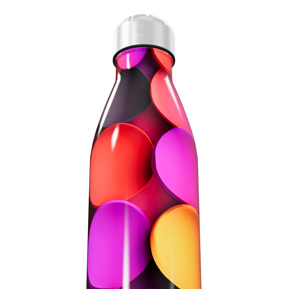 Garrafa Inox - Colorida com Estampa Vibrante