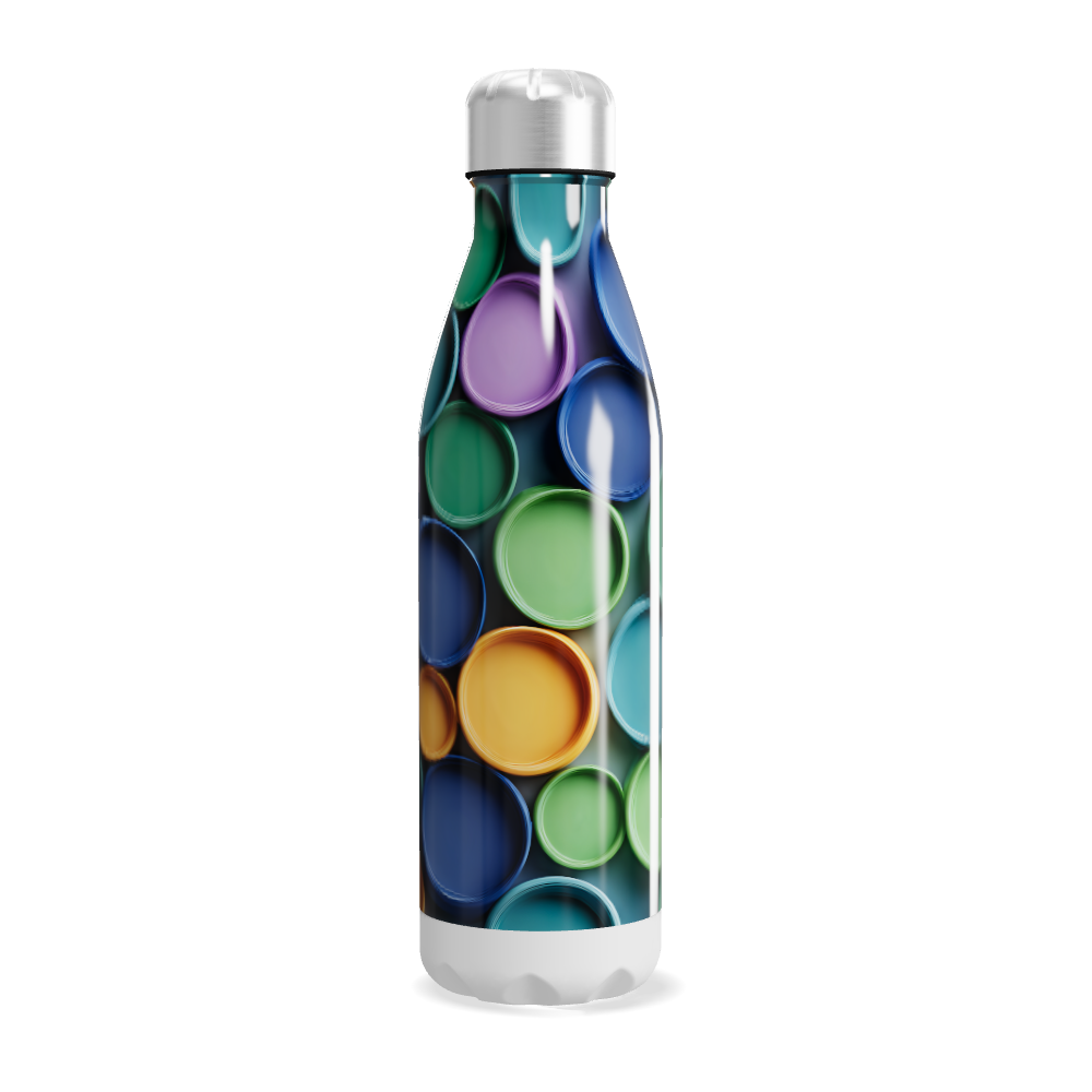 Garrafa Inox Estampada Colorida 500ml