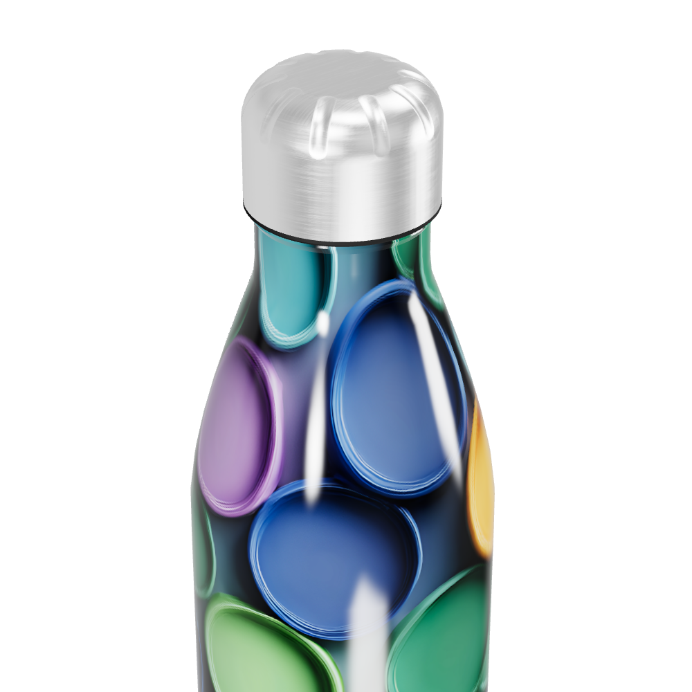 Garrafa Inox Estampada Colorida 500ml