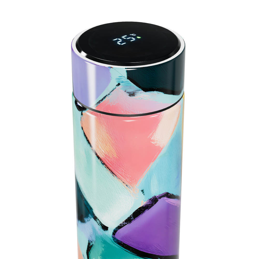 Garrafa Térmica Touch - Colorida com Display Digital