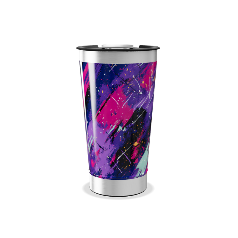 Copo Térmico - Estampa Abstrata Colorida