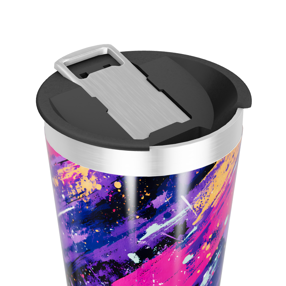 Copo Térmico - Estampa Abstrata Colorida