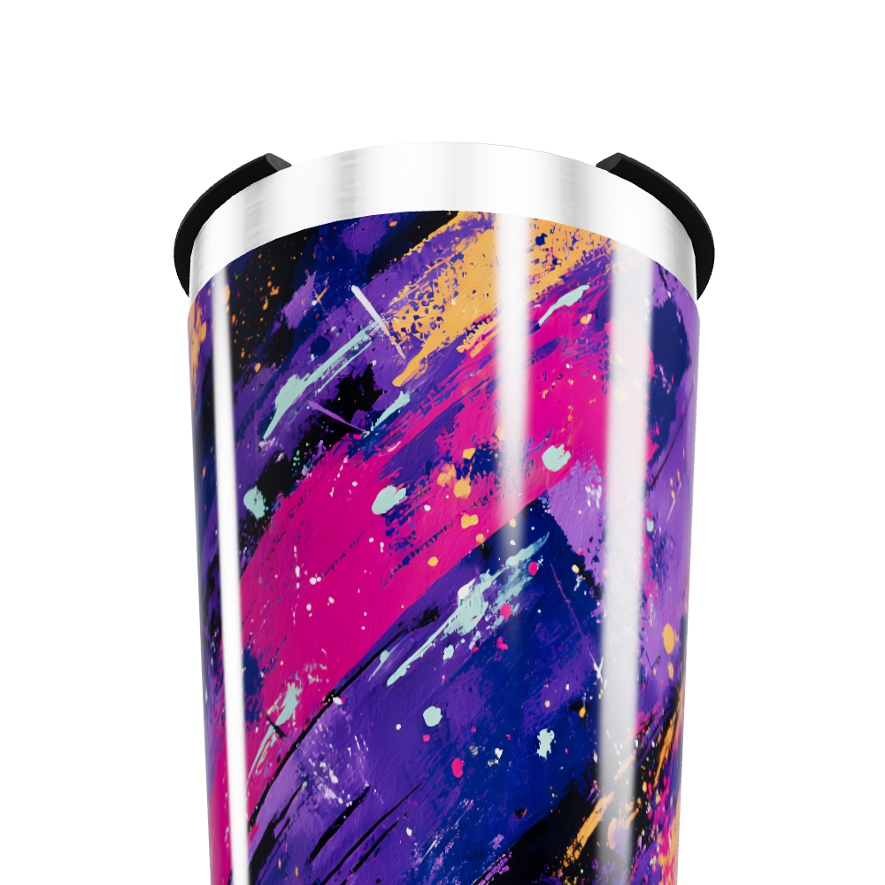 Copo Térmico - Estampa Abstrata Colorida