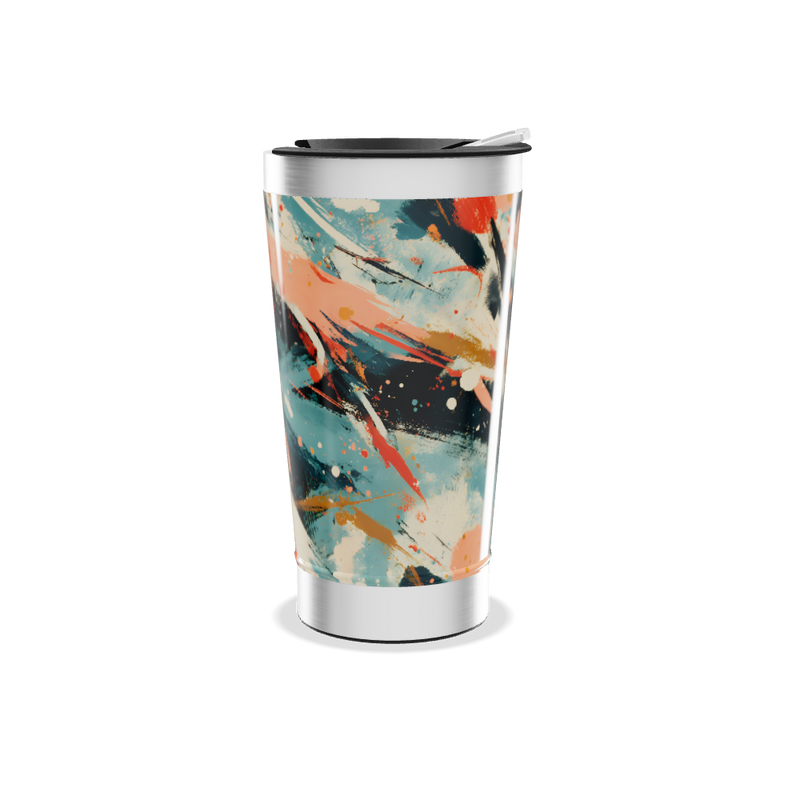 Copo Térmico - Estampa Abstrata Colorida