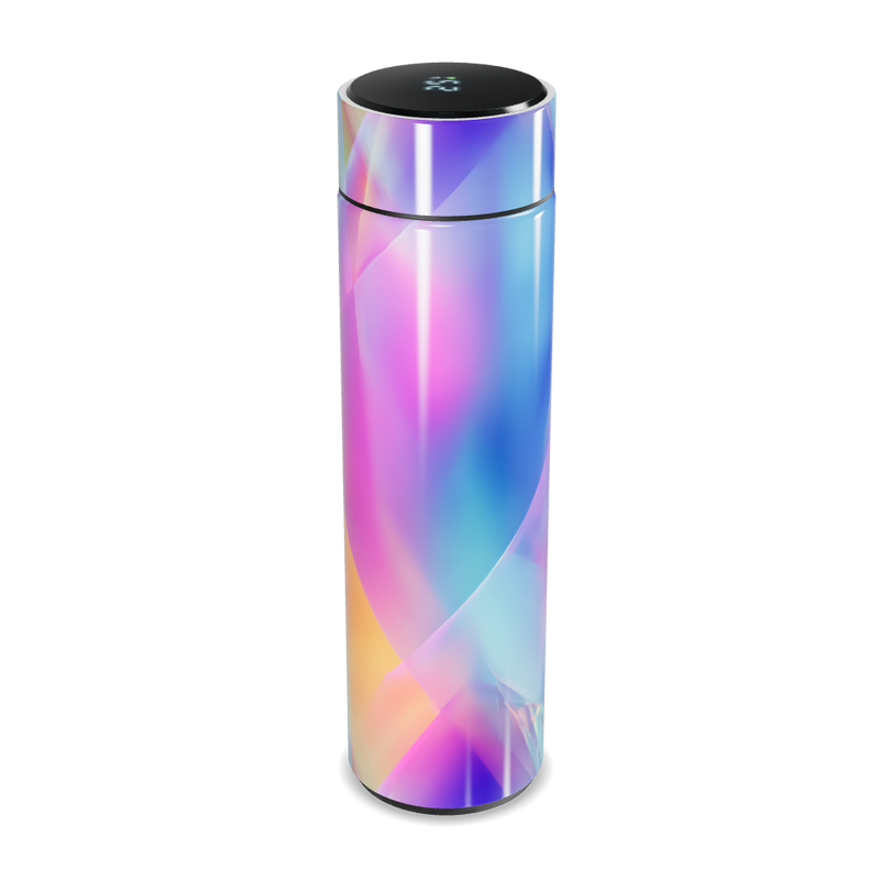 Garrafa Térmica Touch Holográfica LED