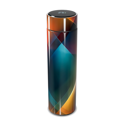 Garrafa Térmica Touch - Estampa Geométrica Colorida