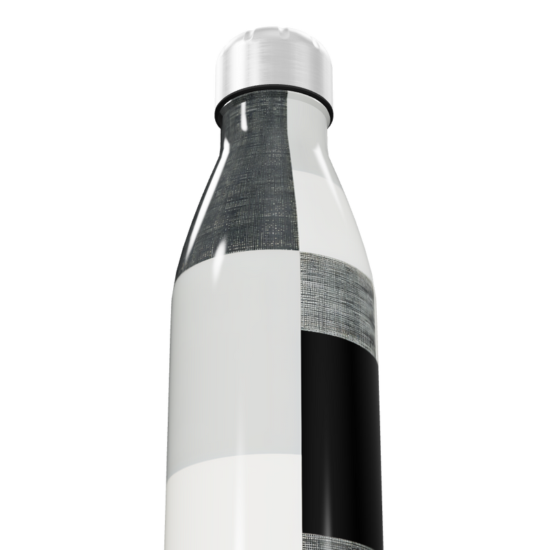 Garrafa Inox Estampada Preto e Branco