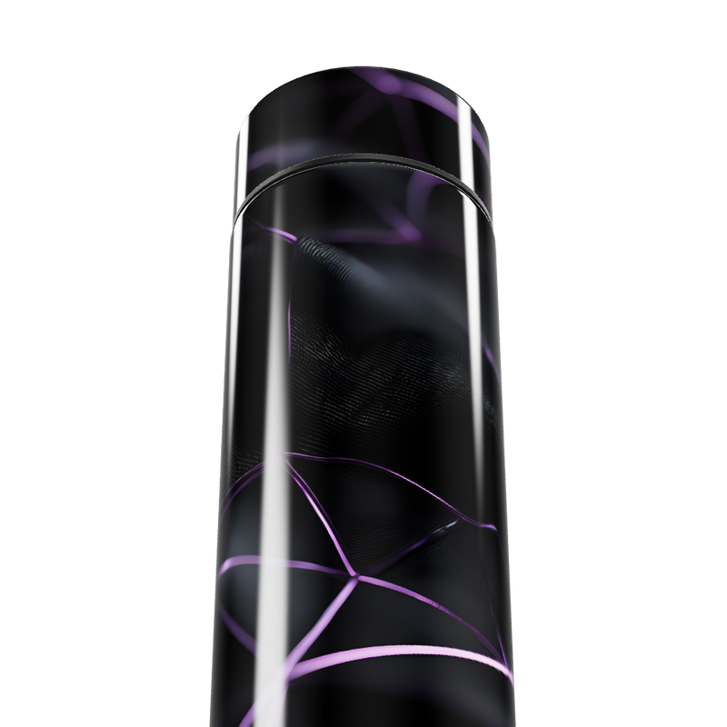 Garrafa Térmica Touch - Preta com LED e Design Roxo