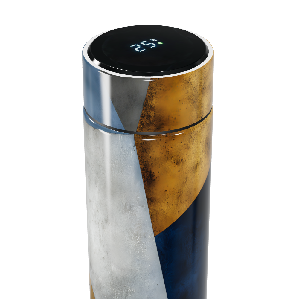 Garrafa Térmica Touch - Design Multicor Abstrato