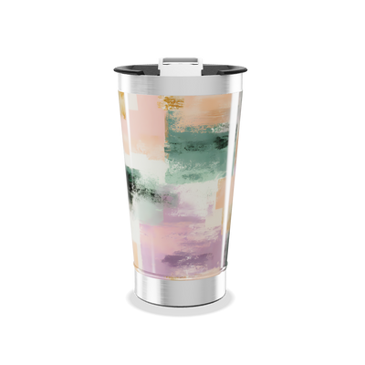 Copo Térmico - Estampa Abstrata Colorida