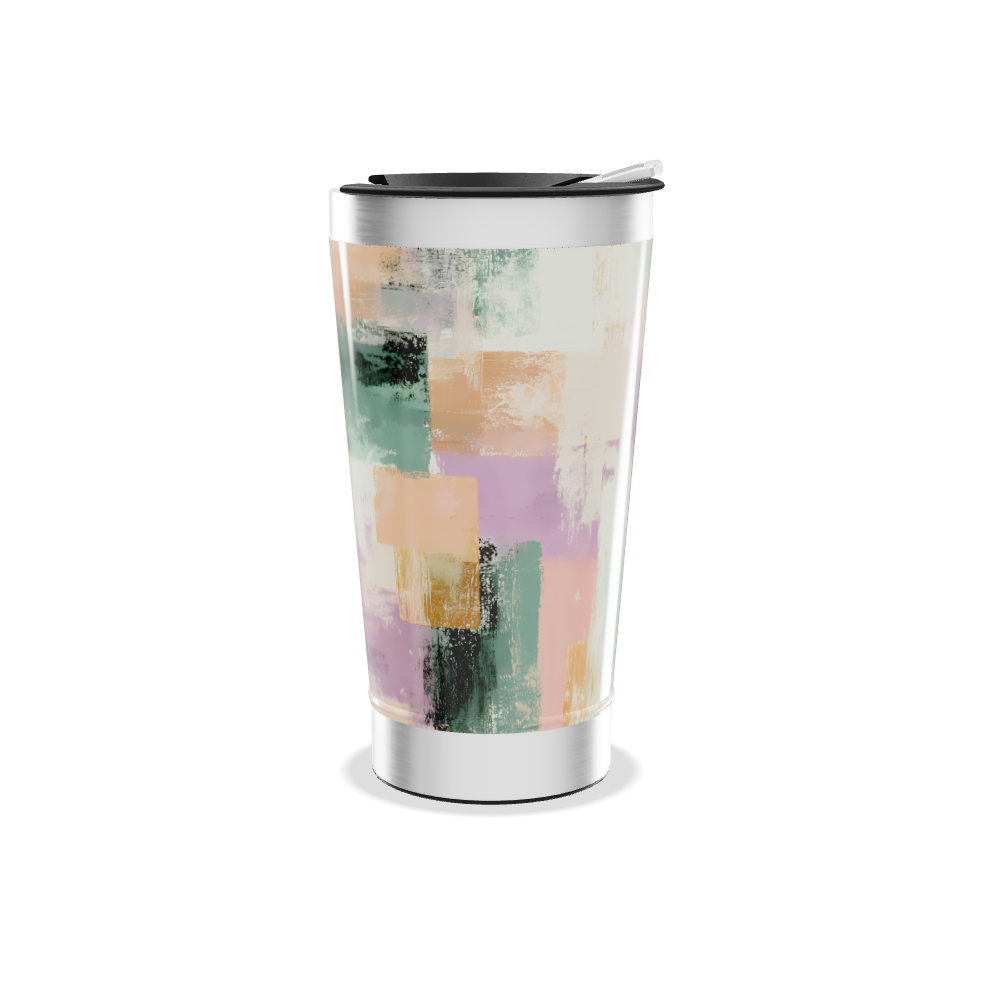 Copo Térmico - Estampa Abstrata Colorida