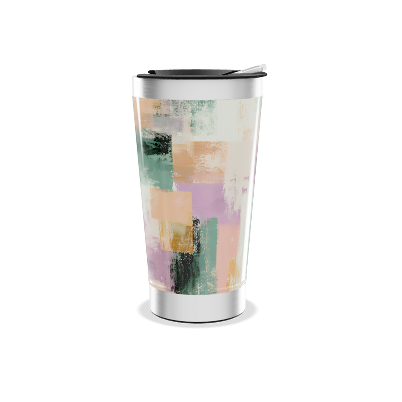 Copo Térmico - Estampa Abstrata Colorida