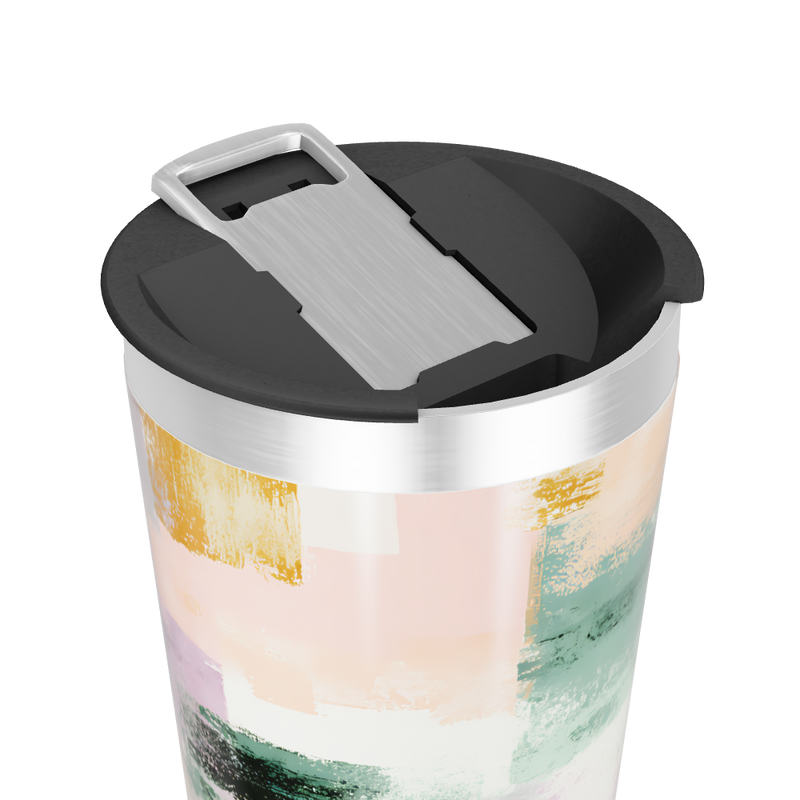 Copo Térmico - Estampa Abstrata Colorida