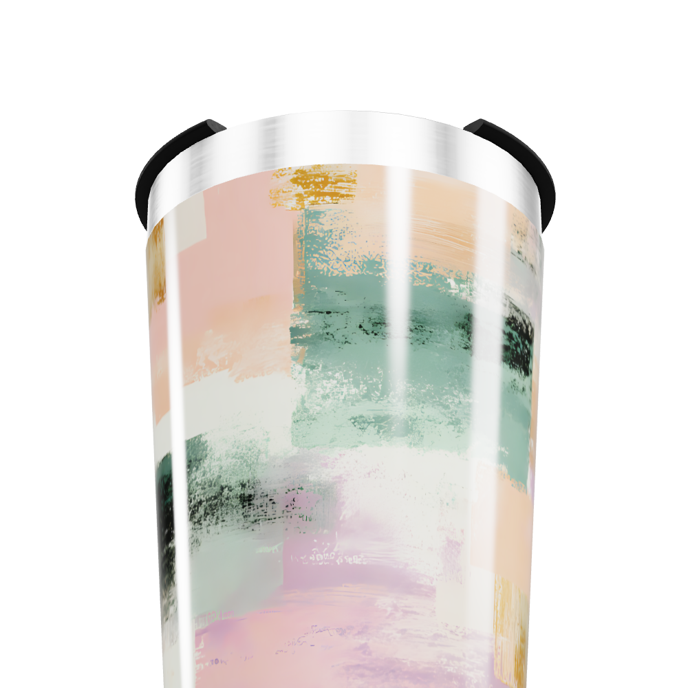 Copo Térmico - Estampa Abstrata Colorida