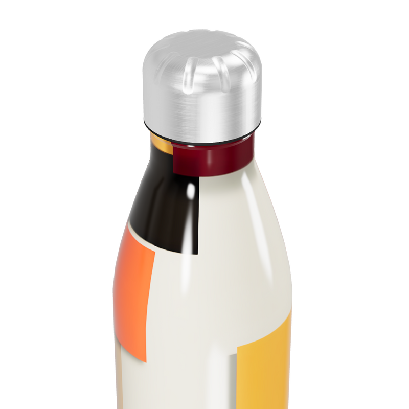 Garrafa Inox - Estampa Geométrica Colorida