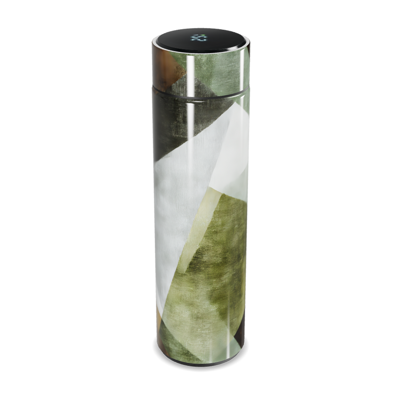 Garrafa Térmica Touch - Listras Verdes