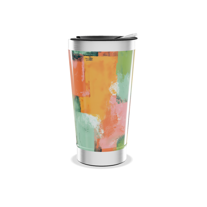 Copo Térmico - Estampa Abstrata Colorida