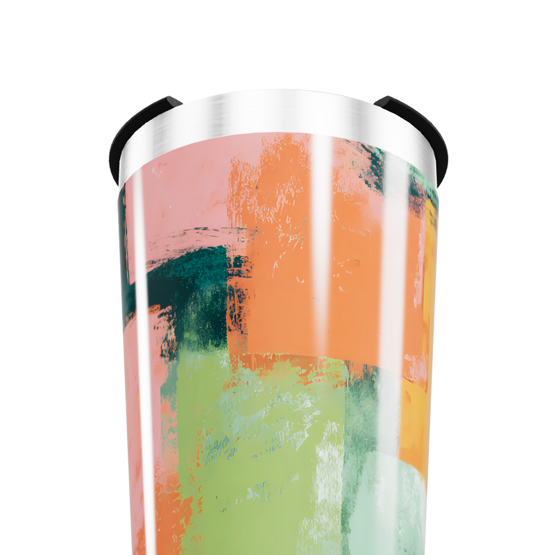 Copo Térmico - Estampa Abstrata Colorida