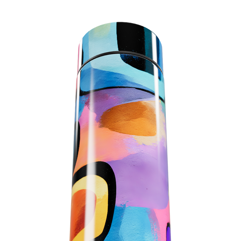 Garrafa Térmica Touch - Estampa Colorida Abstrata