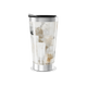 Copo Térmico - Estampa Abstrata Bege