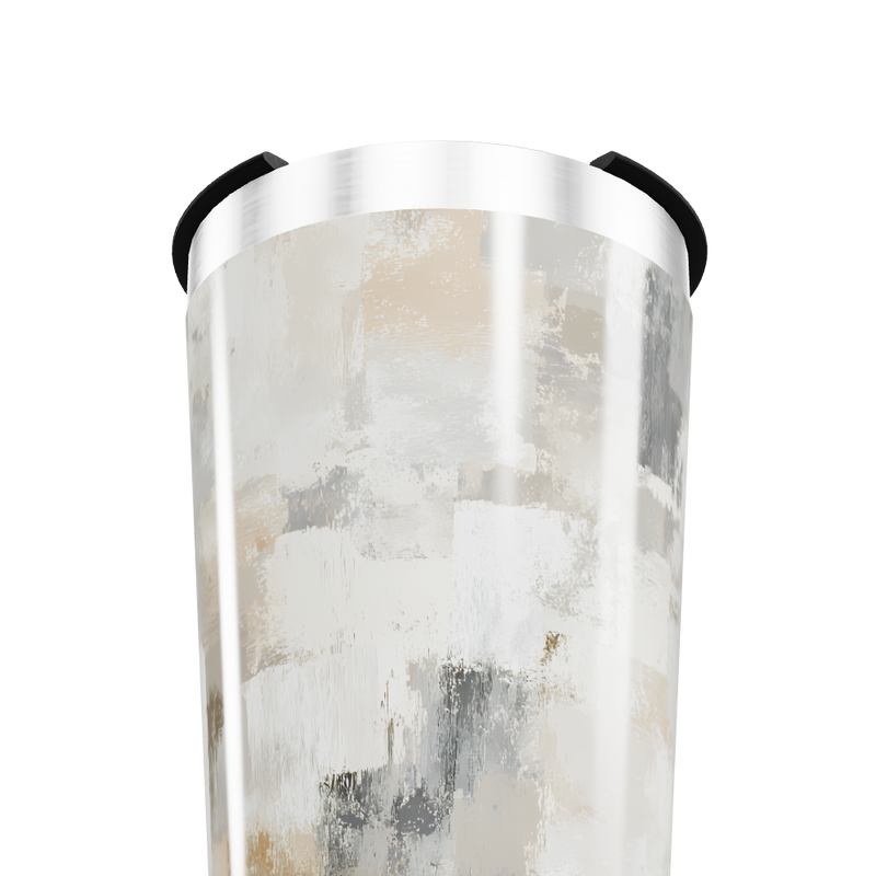 Copo Térmico - Estampa Abstrata Bege